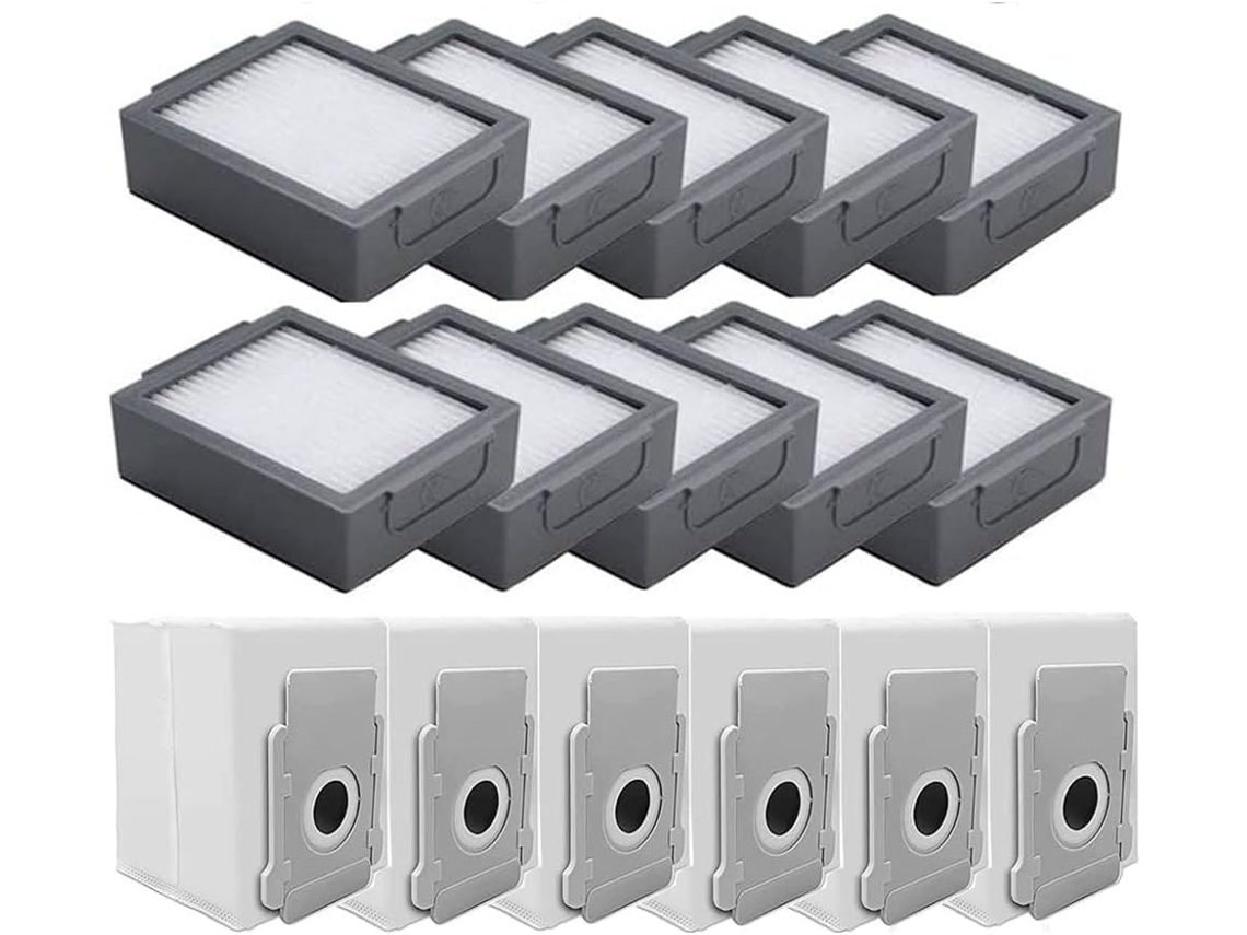 16 Pçs Aspirador De Pó Filtro Saco Para Irobot Roomba I3 I7 I7 E5 E6 Peças Reposição Acessórios GERTIZ
