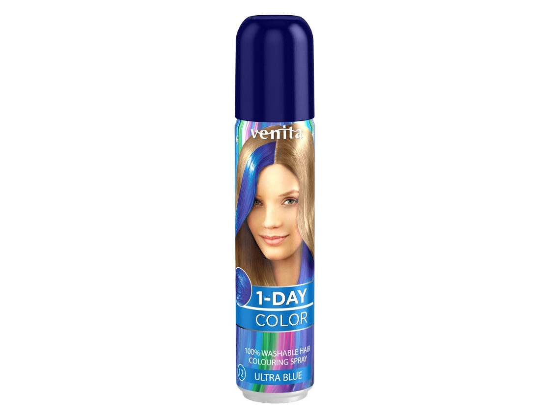 Spray colorante para el cabello diario Ultra Blue, 50 ml Venita