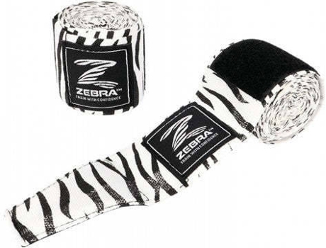 Venda para Boxeo ZEBRA (Blanco, Negro - 255 cm)