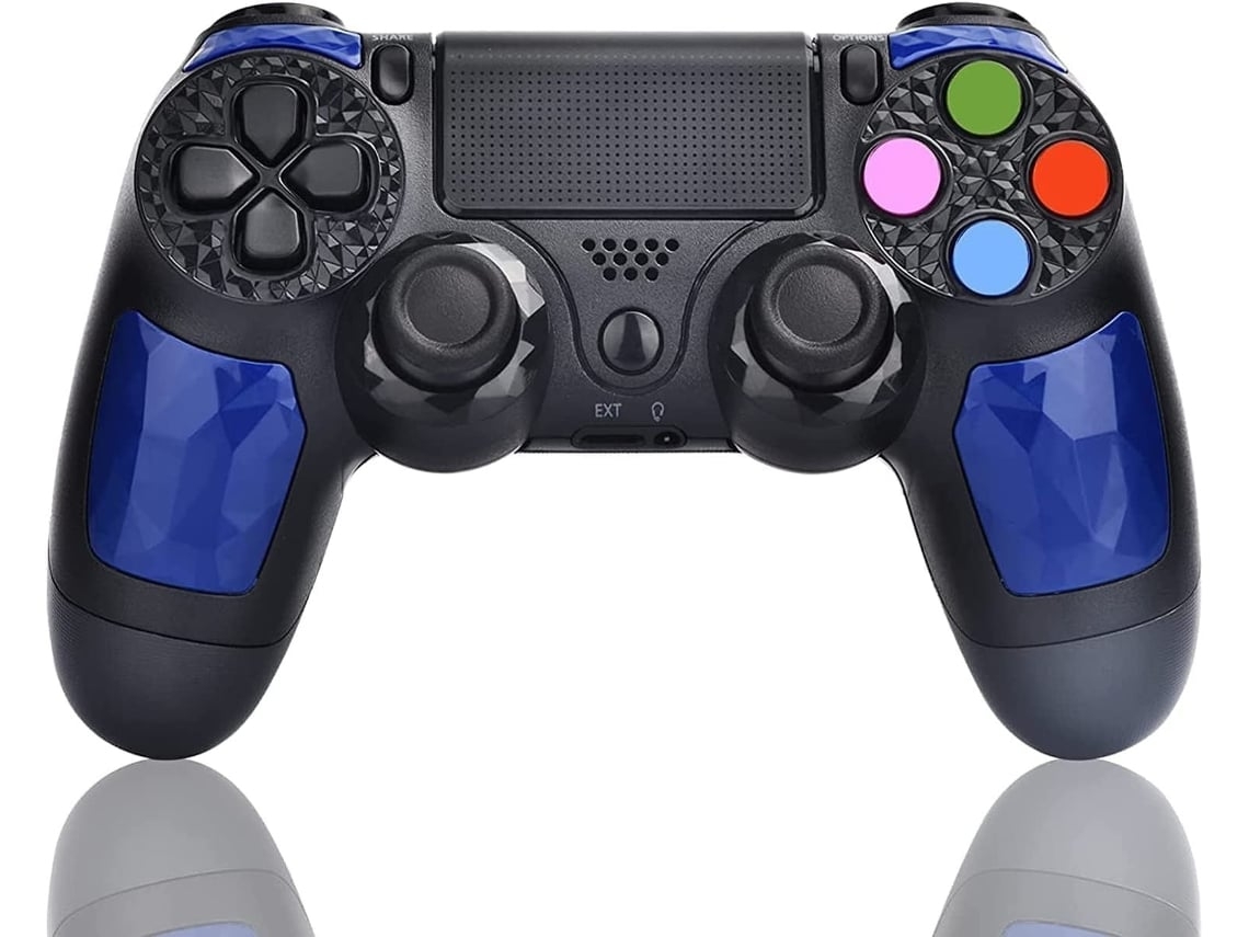 Control de juego Ps4 Compatible con Playstation 4 Gamepad controlador inalámbrico para Ps4/Pro/Slim/Pc Pa4 con actualización azul YIZHOOD