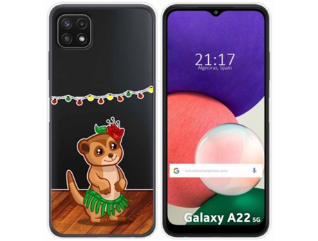 Carcasa Samsung Galaxy A22 5G TUMUNDOSMARTPHONE Dibujos Transparente Multicolor