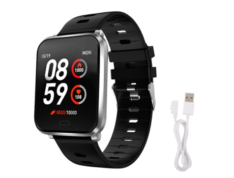 Smartwatch SMANDY K10 1.3 IP68 Resistente al agua (Bluetooth - Plata Negro)