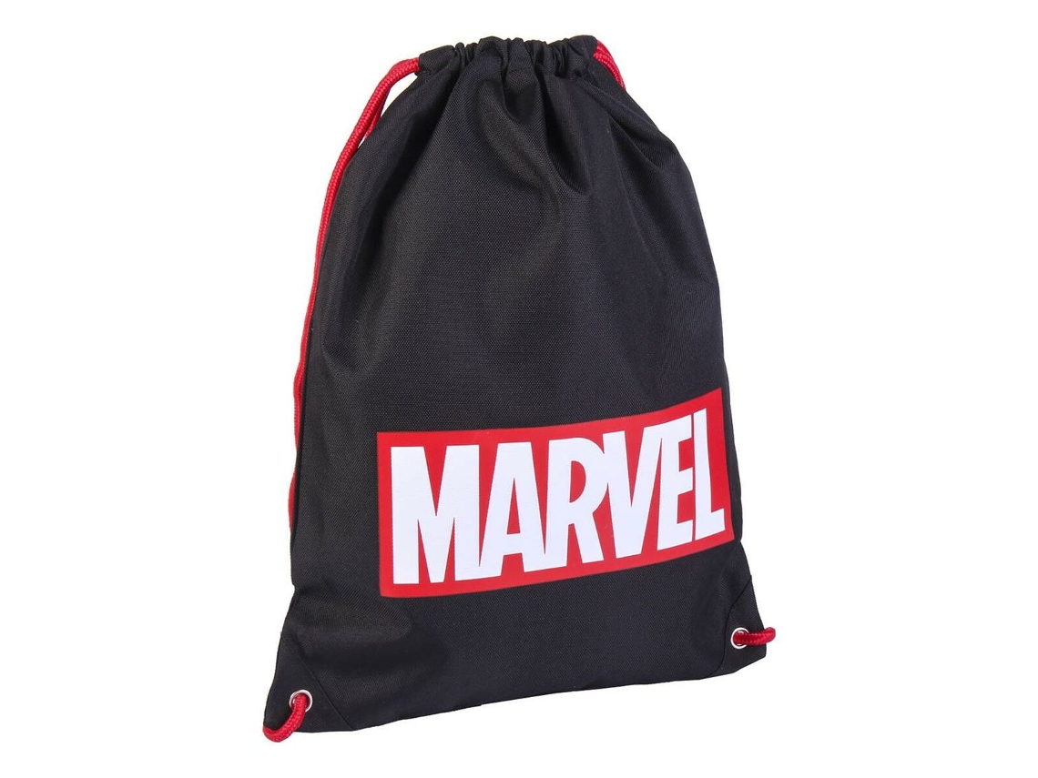 Bolsa de Bolsa Con Una Cuerda Negra Marvel 29 x 40 x 1 cm