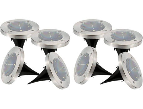 Proyector Solar LUMI JARDIN (Plateado - Polipropileno - 12x14 cm)
