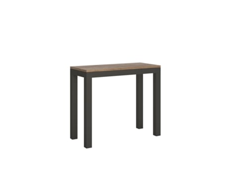 Consolas Everyday Small Evolution Extensible hasta 196 cm ITAMOBY (90 x 40 x 77 cm - Paneles de Melamina - Roble Natural)
