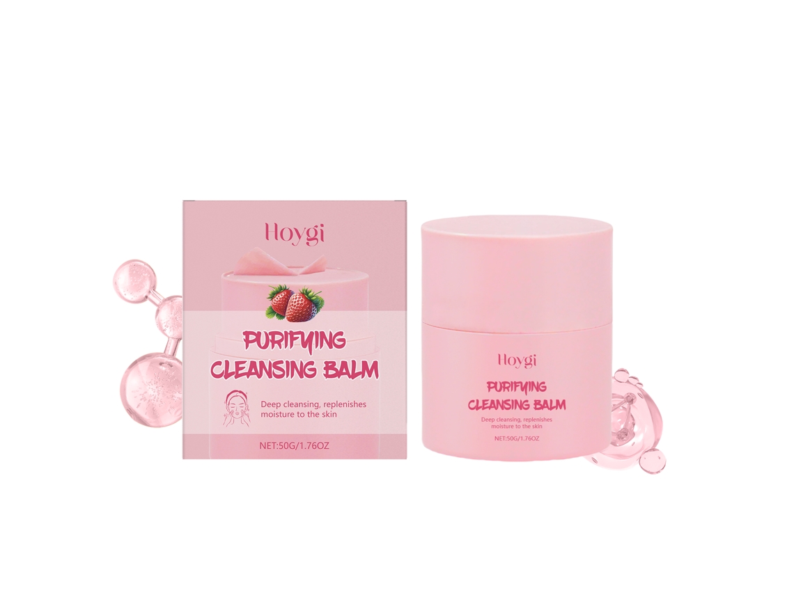 Bálsamo limpiador facial suave de fresa natural