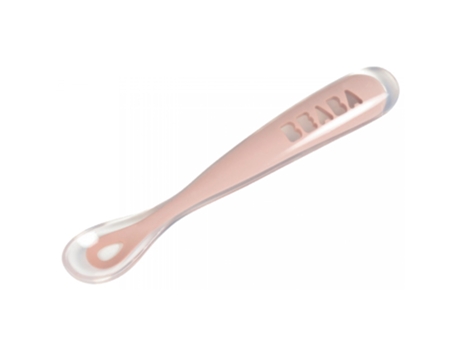 Cuchara Silicona 1A Edad 4 Meses Y Color: Rosa BÉABA