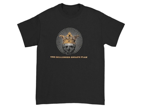 Camiseta ROCKINSTONE Dillinger Escape Plan Gold Crown (S)