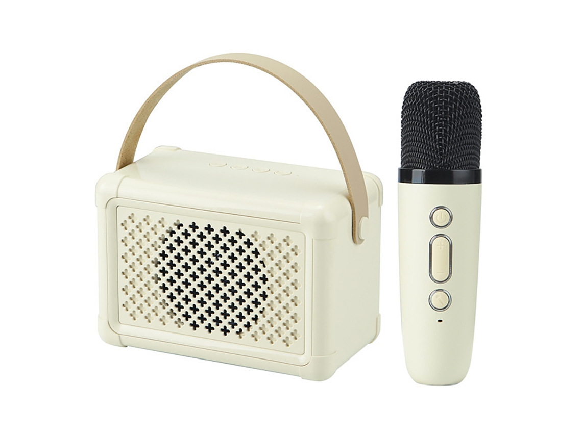 Altavoz Portátil Bluetooth Para Karaoke Con Micrófono Inalámbrico, Radio Fm Y Batería De Larga Duración.