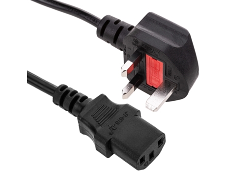 Cable Eléctrico Estándar Británico Bs-1363-1 3X1.00Mm² 5M Iec-60320-C13 Negro BEMATIK