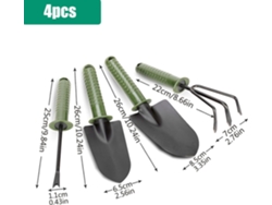Juego de herramientas de jardinería para excavar y plantar, hoja de aleación de diseño ergonómico, mangos antideslizantes, herramienta portátil y multiusos.