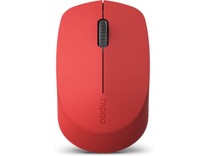 Ratón RAPOO M100 Silent (Bluetooth - Óptico - 1300 dpi - Rojo)