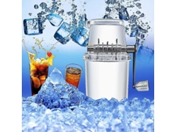 Trituradora de hielo manual para el hogar, transparente, multifuncional, máquina de hielo raspado manual, máquina de hielo raspado transparente Rosewell