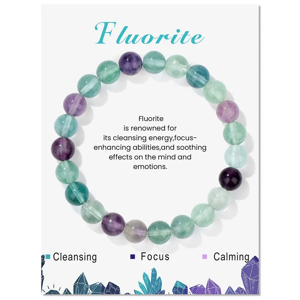 Pulsera De Hematita Magnética Natural (fluorita, 21 Cm), Joyería Para Meditación De Chakras.