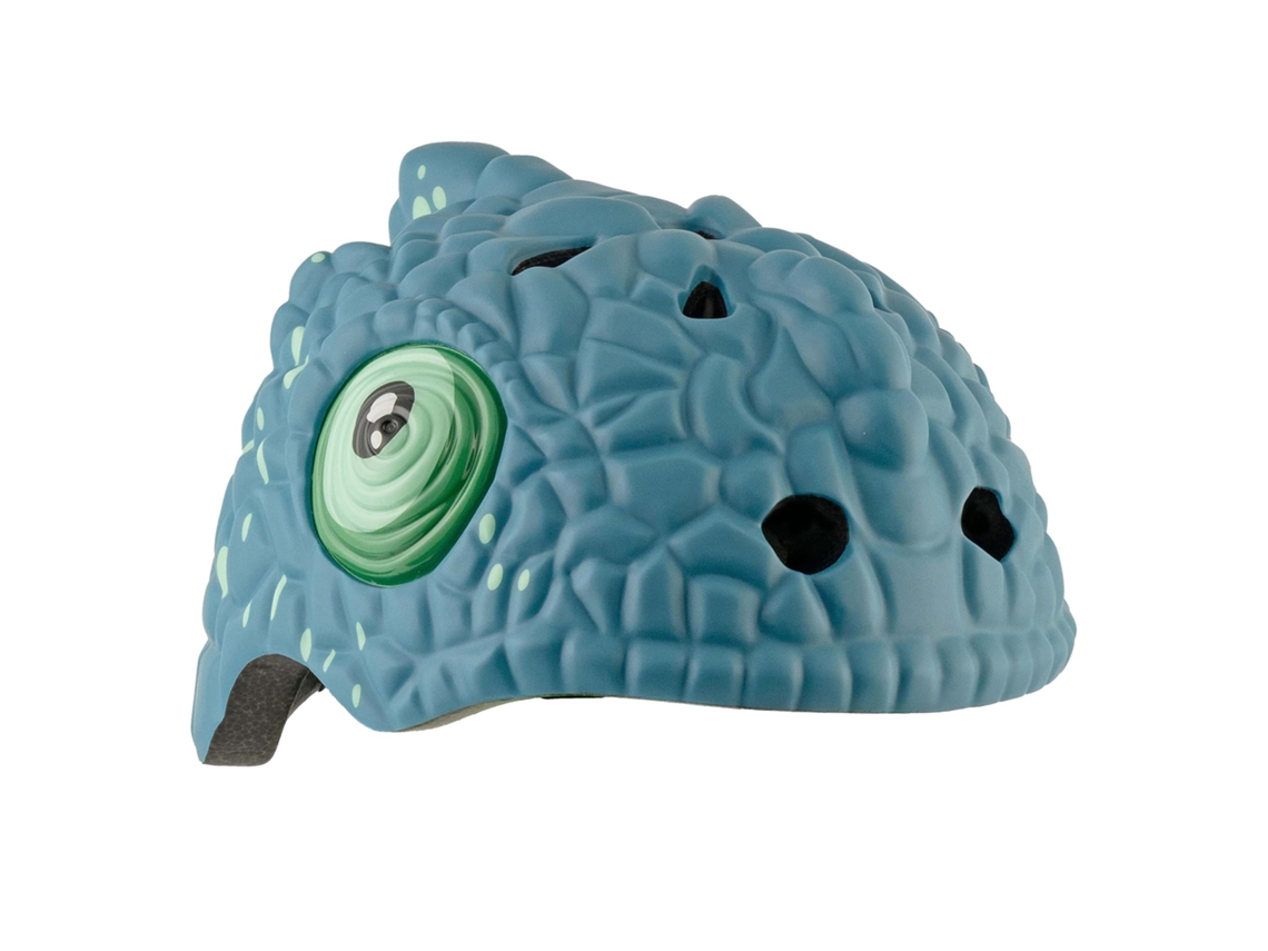 Casco de Bicicleta para Niños CRAZY SAFETY Camaleón Azul Certificado EN1078