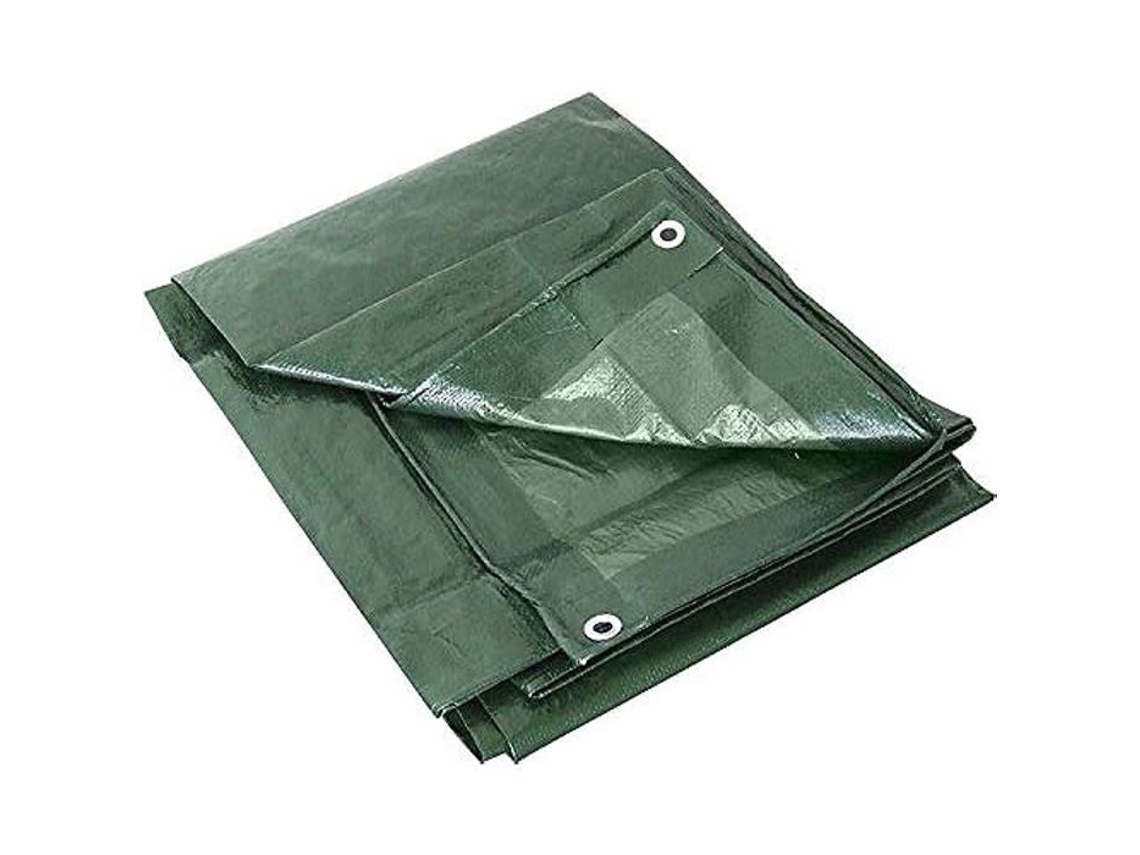 Lona de PVC Reforzada con Ojales LABOR Ferpro 0300152 Impermeable y Tratada contra los Rayos UV Verde