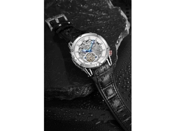 Automático Hombre Gran Carátula Reloj Poderoso Exótico Turbina Esqueletoyuysan