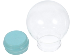 Globo Nieve Cristal Transparente Rellenable 45 Decoración Navideña Frasco Vacío Bodas Hogar Oficina Tiendas