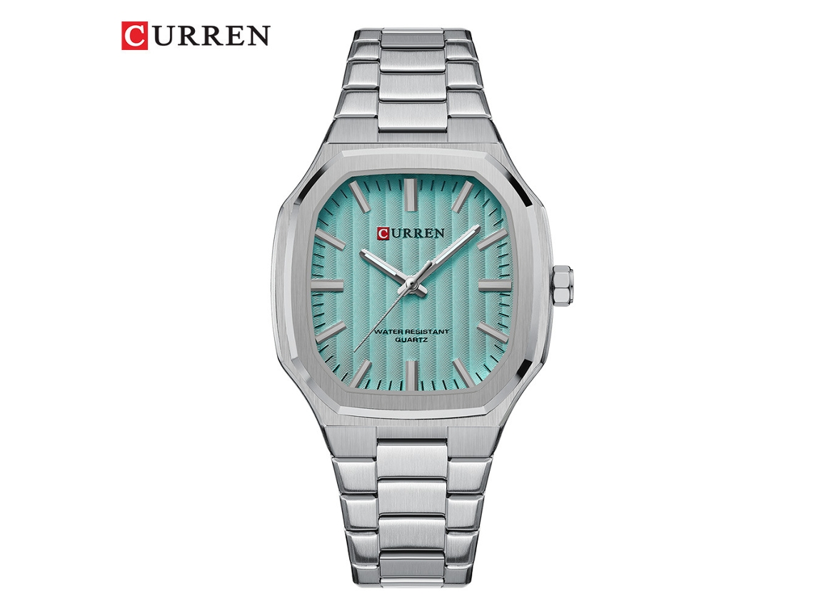 Reloj Cuadrado De Esfera Pequeña (verde) Resistente Al Agua Reloj Casual Reloj Sencillo Para Parejas