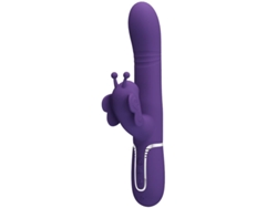Pretty Love - Vibrador Rabbit Multifunción 4 En 1 Mariposa Morado Pretty Love Flirtation