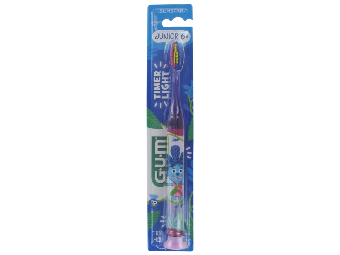 Cepillo de Dientes Timer Light Junior 6 903 Color: Blanco GUM