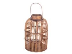 Candelabro Beige de Rattan 40*26*26cm