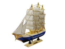 Maqueta De Velero De Madera De 24 Cm, Decoración Náutica, Regalo Para El Hogar Y La Oficina, Temática Marinera.