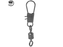 100 Piezas De Conector Giratorio Para Pesca Con Rodamiento De Anillo Y Acoplamiento Rápido, Accesorio De Pesca De Acero Al Carbono