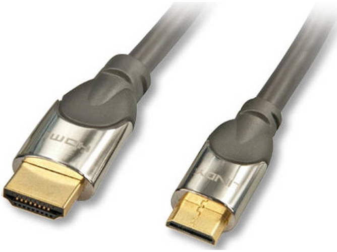 Cable HDMI LINDY (Mini HDMI-C - 50 cm - Negro)