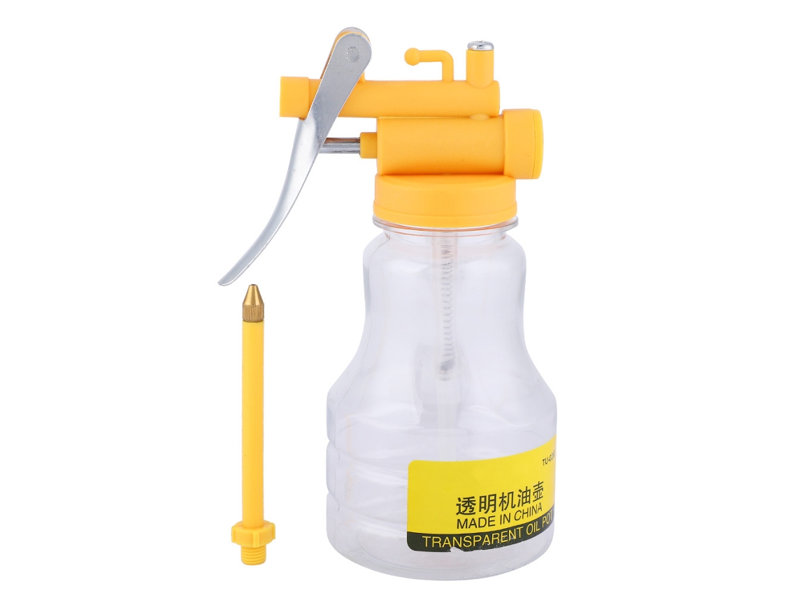 Olla De Aceite Transparente Tu-0280, Frasco De Aceite Para Máquinas, Pulverizador De Aceite, 350g, Tubo Duro
