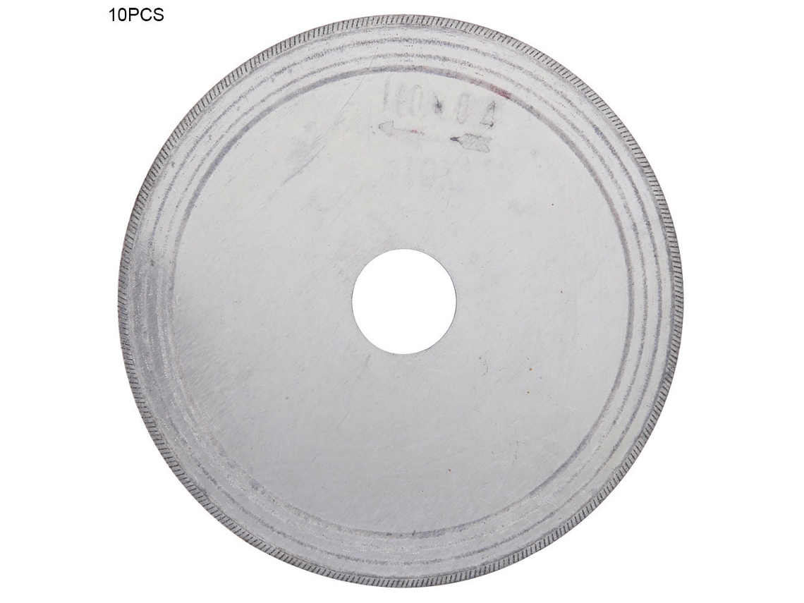 10 hojas de sierra de diamante ultrafinas para cortar cristal (110*20*0,4 mm)