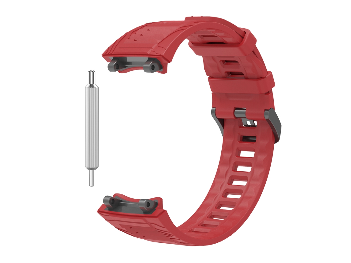Correa De Repuesto De Silicona Suave Para Reloj Inteligente Amazfit T-rex 3 Roja Panoona