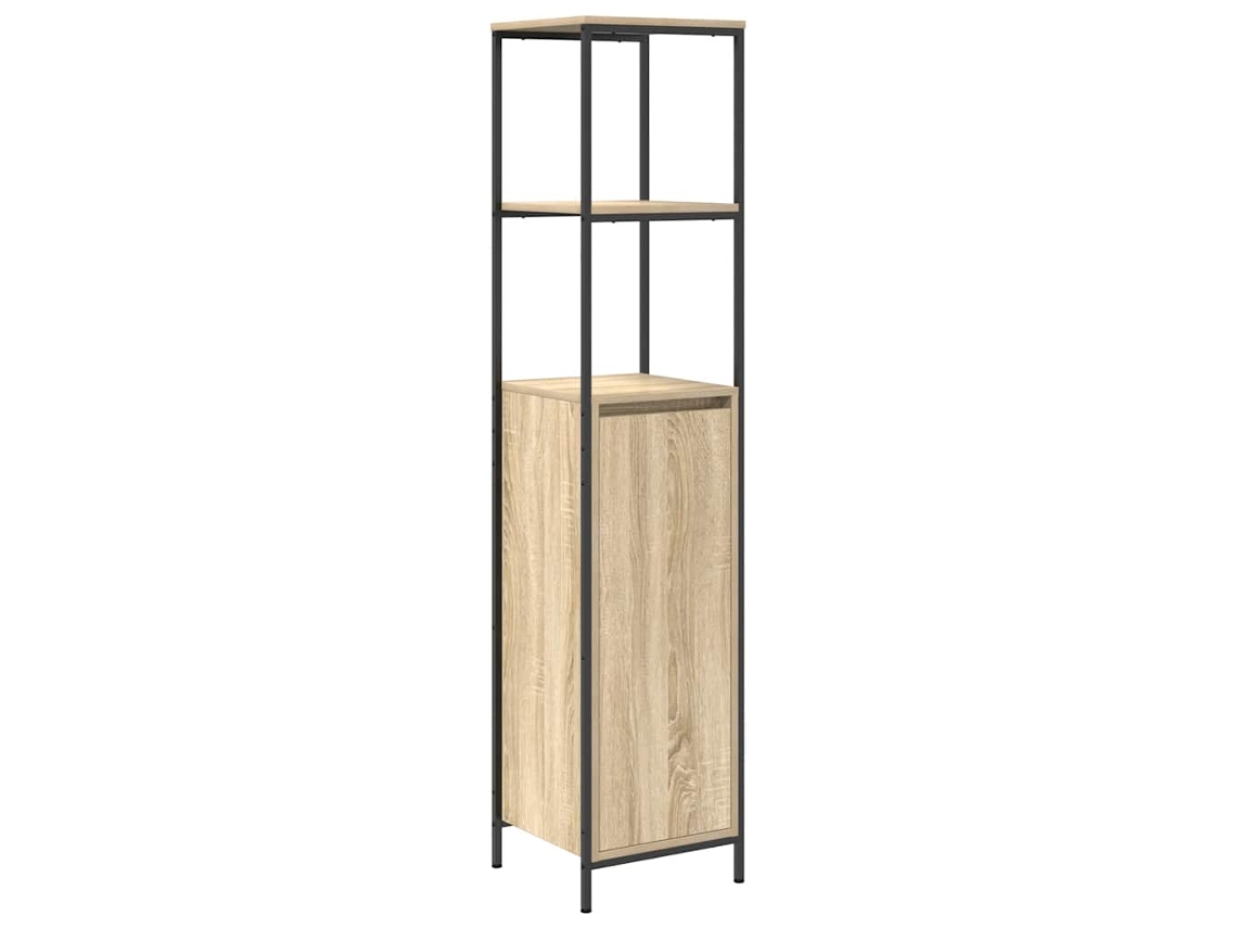 Mueble de baño con estantes, roble Sonoma, 36x35x165 cm, MAISON EXCLUSIVE