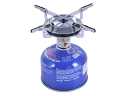 Estufa Gas Plegable Antiviento, Encendido Electrónico. 11×10×40 Cm, Acero Inoxidable. Para Camping Y Senderismo.