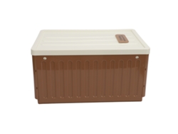 Organizador De Armario Plegable Con 9 Compartimentos, Almacenamiento De Ropa, Con Tapa, Pp, Apilable, Marrón.