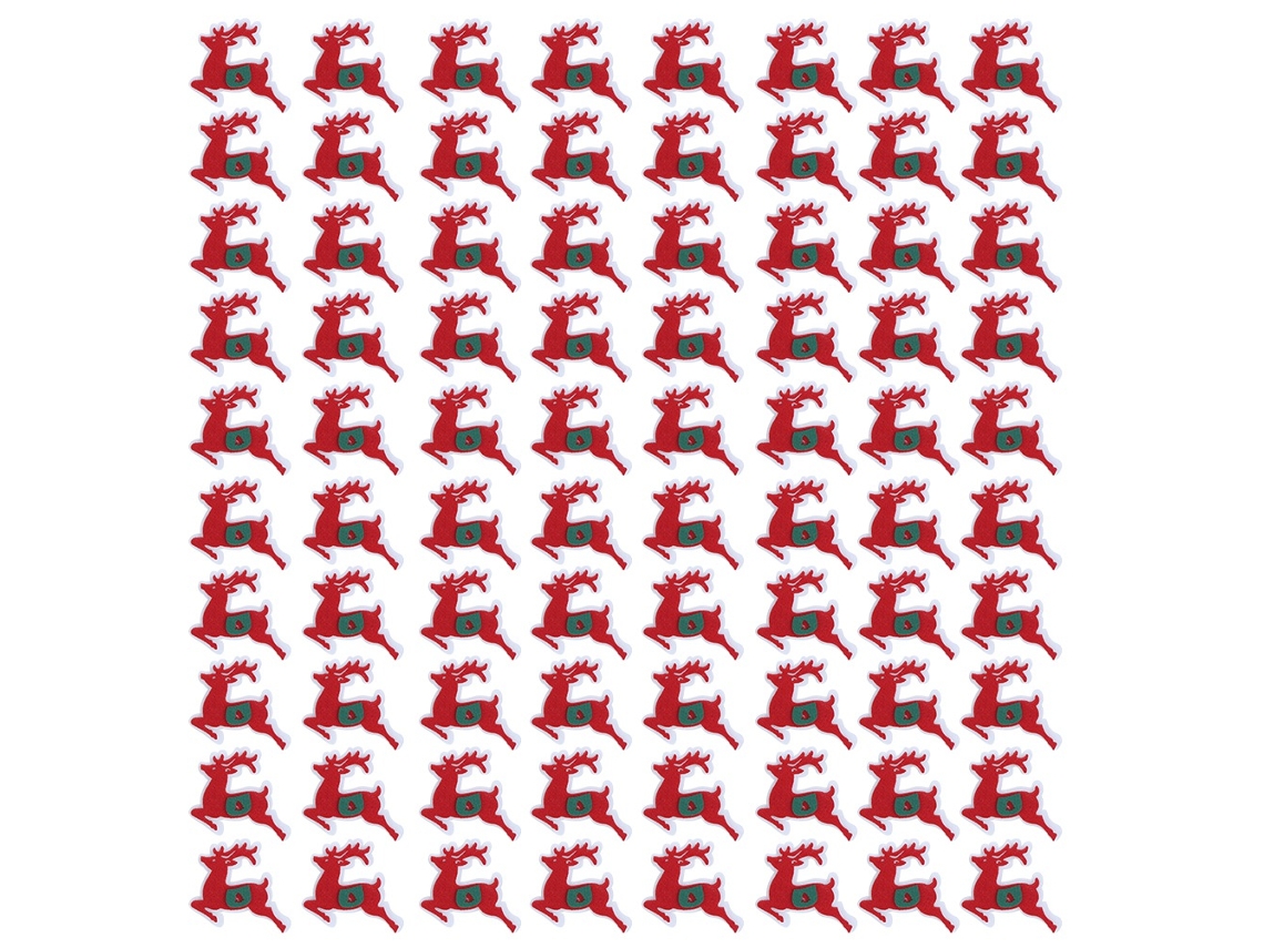 20 Piezas De Apliques De Tela Para Navidad (papá Noel, Elmo, Copo De Nieve) Para Decoración De Fiestas.