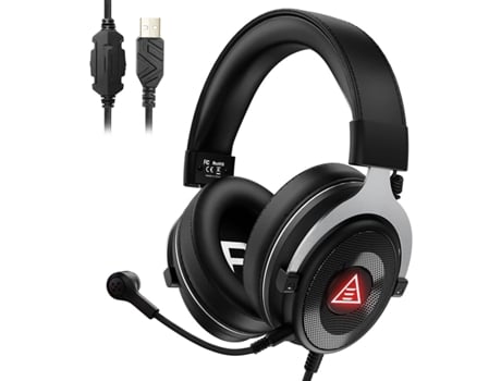 Auriculares Gaming USB con micrófono para Ps4/PC/Ps5/Laptop con micrófono con cancelación de ruido para Jog