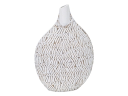 Florero Poliresina Nairobi Cm 30,5x11,5x46,5 Unico / Lavado Blanco