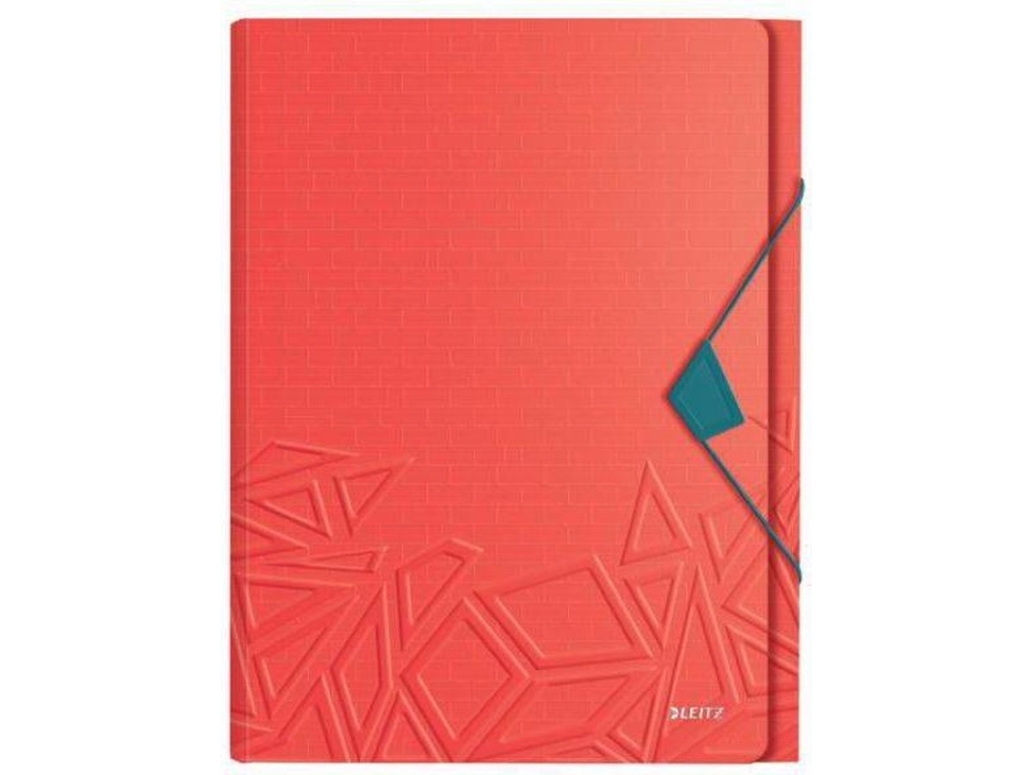 Carpeta LEITZ Con Fuelles Urban Chich A4 5 Compartimentos Rojo