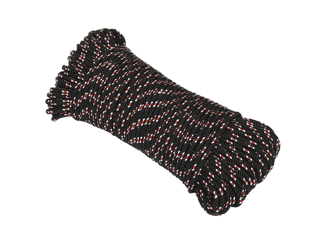 Cuerda para barcos de 5 mm, 50 m, polipropileno negro HARLANV1