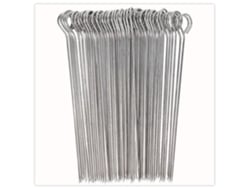 50 Brochetas De Metal Para Barbacoa, Acero Inoxidable, 20 Cm, Reutilizables, Para Kebab Y Asado