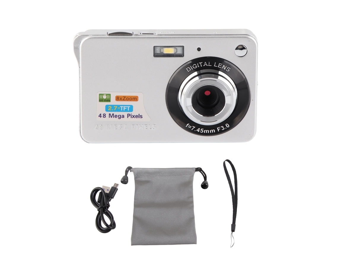 Cámara digital compacta de bolsillo para vlogging y vídeo: ideal para grabar y fotografiar.