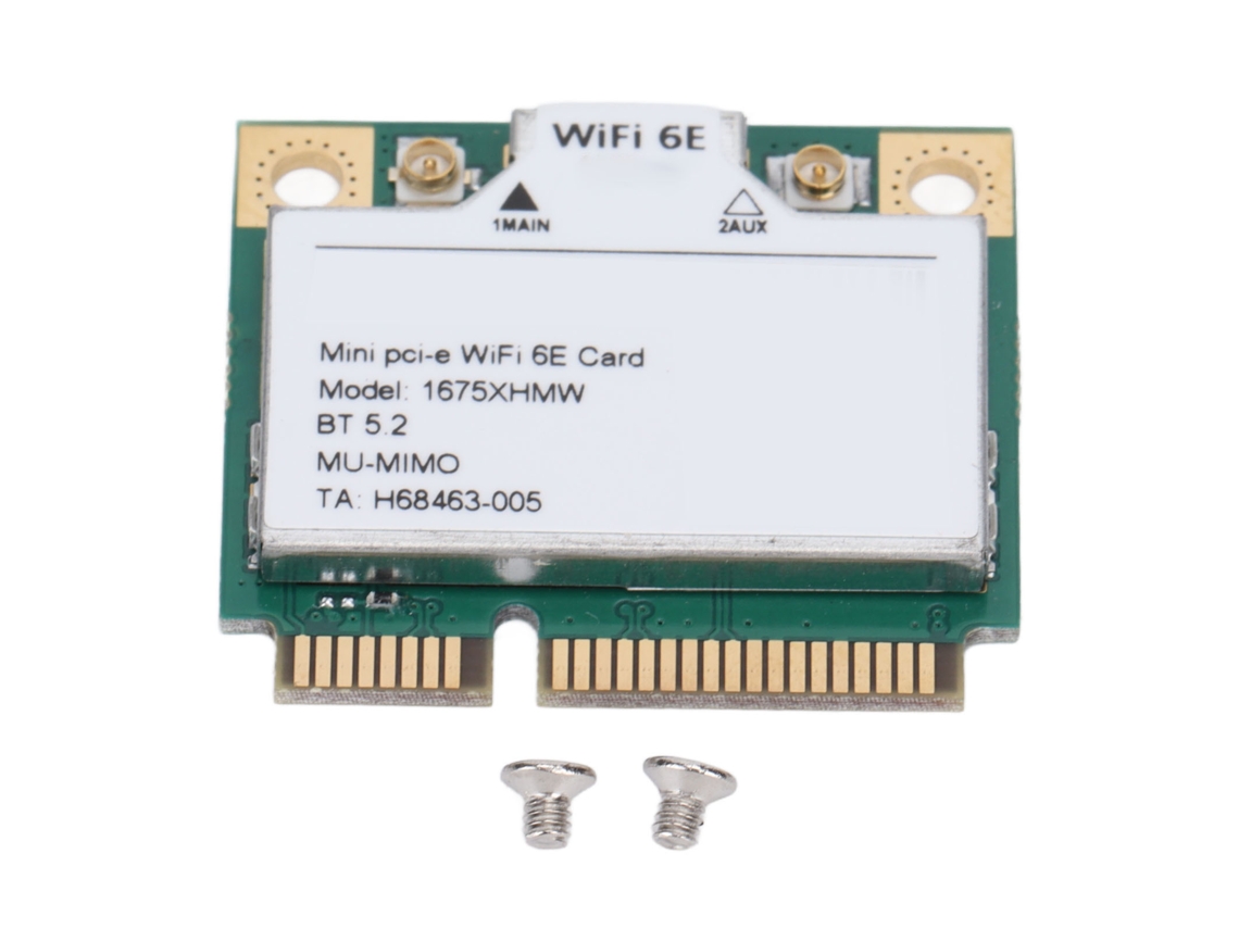 Tarjeta De Red De Computadora Mini Pcie 2400mbps Wifi 6e Bluetooth 5.2 Adaptador Inalámbrico