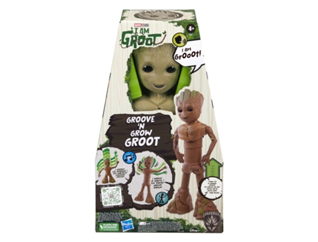 Muñeco MARVEL CLASSIC Marvel Studios I Am Groot, Groove 'N Grow Groot (Edad Mínima: 4 años)