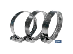 Abrazadera inox a-2 banda 12mm 32-50   caja 100 unid.
