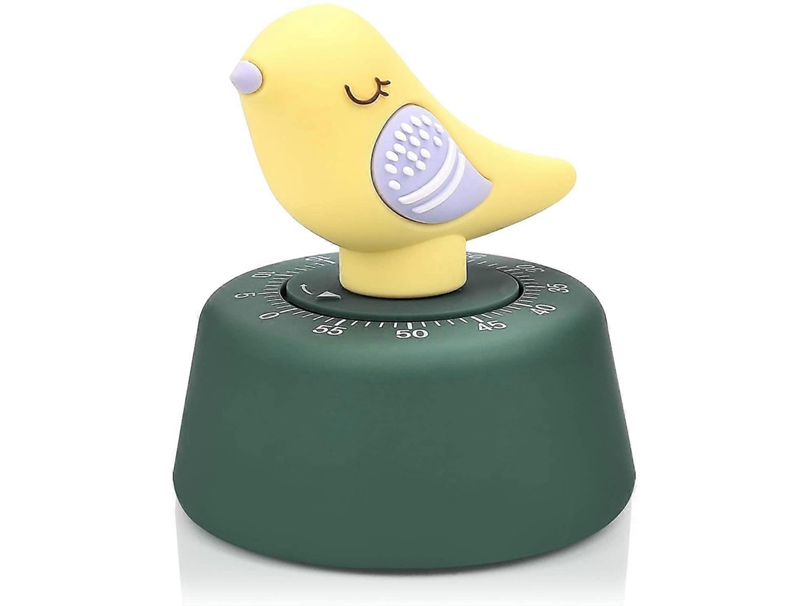 Temporizador Mecánico De Cocina 60 Minutos Animalito Lindo Para Niños Cocina Horneado Sin Pilas Regalo Pájaro Amarillo