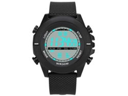 Reloj Electrónico Deportivo Con Correa De Silicona Dial Redondo Led (blanco)