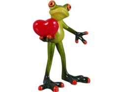 Figura De Rana De Resina Verde En 3d, Decoración Para El Hogar Y La Oficina