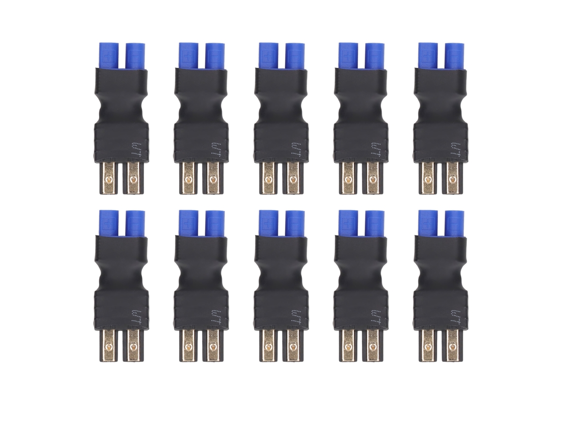 10 Adaptadores Ec3 Macho A Hembra Para Conectores De Baterías Rc Para Coches, Aviones, Barcos Y Maquetas.
