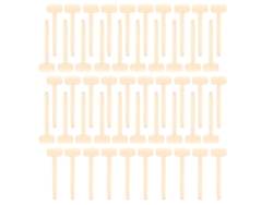 50 martillos de madera en miniatura, ligeros, para manualidades y juguetes para niños.